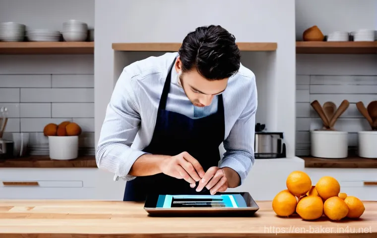 제과제빵 업계에서 선호하는 기술 - **Prompt:** A close-up, vibrant image showcasing a cutting-edge 3D food printer meticulously craftin...